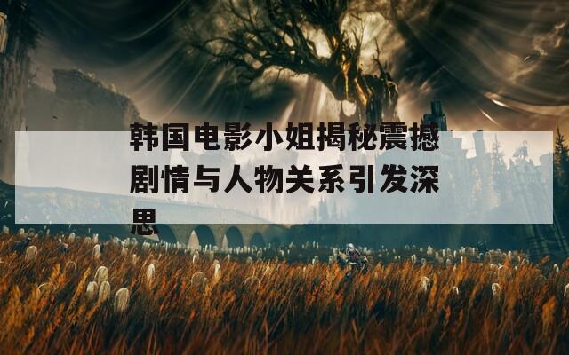 韩国电影小姐揭秘震撼剧情与人物关系引发深思