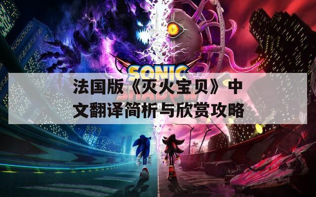 法国版《灭火宝贝》中文翻译简析与欣赏攻略