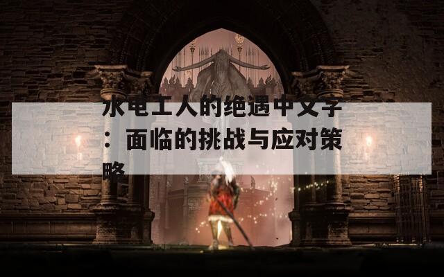 水电工人的绝遇中文字：面临的挑战与应对策略