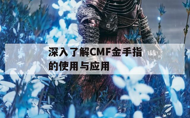 深入了解CMF金手指的使用与应用